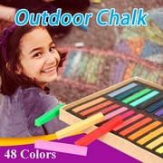 Clearance! Sidewalk Sticks Assorted Art Floor Chalks 48 Colors Per Box
